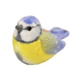 WILD REPUBLIC Plyšový ptáček se zvuky Sýkorka modřinka