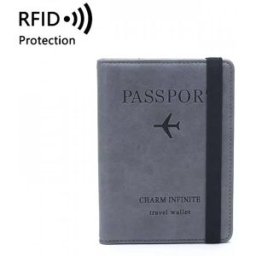 Take it shop RFID Pouzdro na pas a doklady, šedé