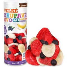 Mixit Velké křupavé ovoce - banán, jahoda, borůvka, 160g