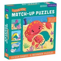 Mudpuppy Match-Up Puzzle - Mláďata z oceánu