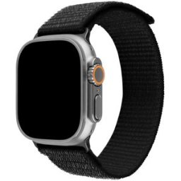 FIXED Nylon Sporty Strap pro Apple Watch Ultra 49mm černý