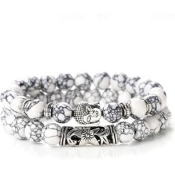 Predator Q1 Pánský náramek Buddha 2 ks 21cm XHB 37