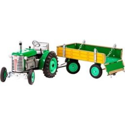 Kovap Traktor s valníkem na klíček zelený