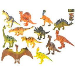 Mikrotrading Dinosauři 12-14 cm 12 ks v sáčku
