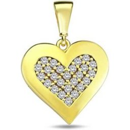 Jan Kos jewellery DIANTE Zlatý přívěsek srdíčko 59642384 (Au 585/1000, 1,8 g)