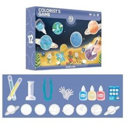 Mamido Sada akvarelových fixů a puzzle Vesmírná série