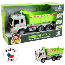MaDe Auto nákladní na setrvačník, se světlem a zvukem