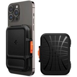 Spigen iPhone Lock Fit Wallet with MagSafe Black