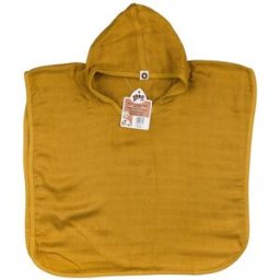 XKKO BMB Bambusové mušelínové pončo Colours Honey Mustard Vel. 2 (2-3 roky)