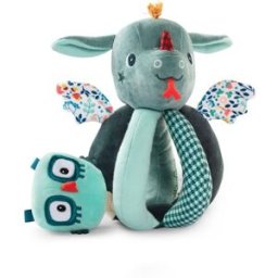 Lilliputiens - chrastítko - dráček Joe a sova Merlin