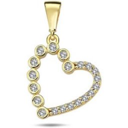 Jan Kos jewellery DIANTE Zlatý přívěsek srdíčko 59642370 (Au 585/1000, 0,89 g)