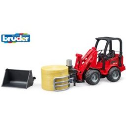 Bruder Farmer - kompaktní nakladač s uchopovačem balíků