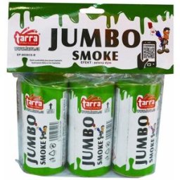 TARRA pyrotechnik Dýmovnice - jumbo smoke - zelená - 3ks - trhací pojistka