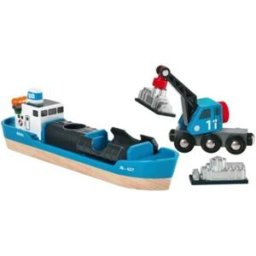 olymptoy Brio World 33534 Nákladní loď a jeřáb
