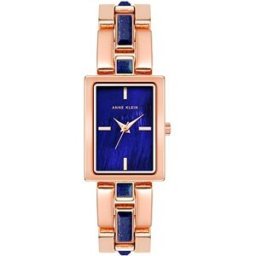 Anne Klein dámské hodinky hranaté růžovo zlaté AK/4156BLRG