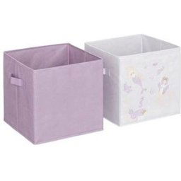 Atmosphera for Kids Set boxů na hračky mořská panna fialový 2 ks
