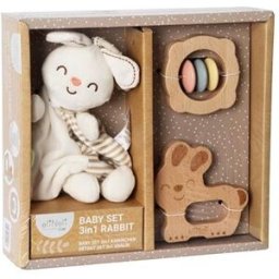 eliNeli Dárkový set pro miminko 3 v 1 - králíček