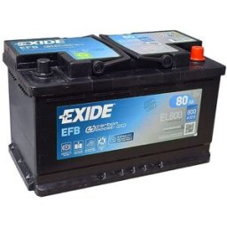 EXIDE START-STOP EFB 80Ah, 12V, EL800