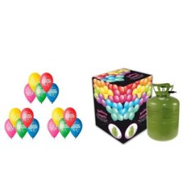 BALLONPUB Helium sada narozeninová párty malá - 200 L