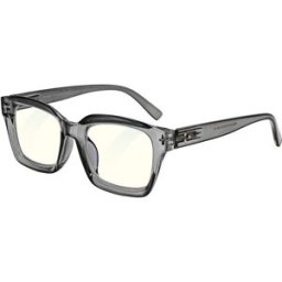 GLASSA Blue Light Blocking Glasses PCG 014, +4,00 dio, šedé transparentní