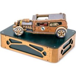 Wooden City 3D puzzle Automobil Hot Rod Limitovaná edice 142 dílů