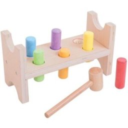 Bigjigs Toys Bigjigs Dřevěná zatloukačka