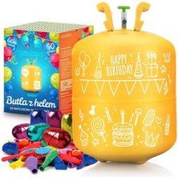 Ricokids Heliová láhev 0,42 m3 s balónky a stuhou