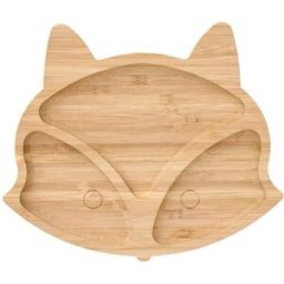 Zeller Bambusový talíř na občerstvení ve tvaru lišky FOX 23 × 19 cm