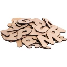 T-WOOD s.r.o. T-Wood Doplňková sada k Hracím stěnám - Abeceda MIX 9 cm