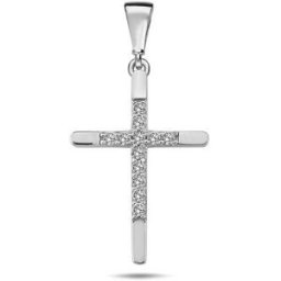 Jan Kos jewellery DIANTE Zlatý přívěsek kříž 59642422 (Au 585/1000, 1,13 g)