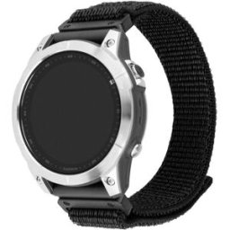 FIXED Nylon Sporty Strap pro Garmin QuickFit 26mm černý