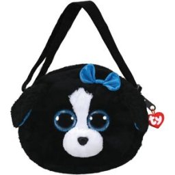 Ty Gear shoulder bag Tracey - black/white dog 15 cm