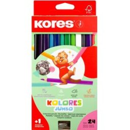 KORES JUMBO KOLORES 24 barev
