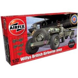 AirFix Classic Kit military A02339 - Willys Jeep, Trailer & 6PDR Gun