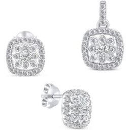 Brilio Silver stříbrný set šperků se zirkony SET217W (Ag 925/1000, 2,03 g)