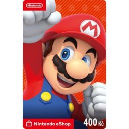 Karta na e-shop Nintendo 400Kč