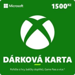 Microsoft Xbox Live Dárková karta v hodnotě 1500Kč