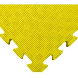 SEDCO Jednobarevná podložka fitness 100 × 100 × 1,3 cm žlutá