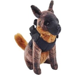 Wild Republic Plyš pes se zvukem Malinois tmavý 14cm
