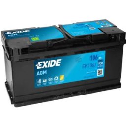 EXIDE START-STOP AGM, 106Ah, 12V, EK1060