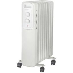 Entac Olejový radiátor, 3 stupně výkonu, max 2000 W, termostat, 9 žeber, na kolečkách
