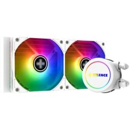 XILENCE vodní chlazení pro CPU Intel a AMD, 2 × ventilátor 120 mm ARGB, max. 300 W TDP, bílý