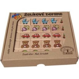 T-WOOD s.r.o. T-Wood žolíkové domino - hračky