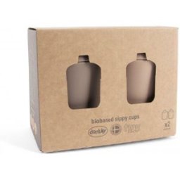 Dantoy Tiny Bio hrníčky s víčkem nude / mocca 2 ks 0 m +