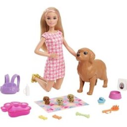 Mattel Barbie Novorozená Štěňátka