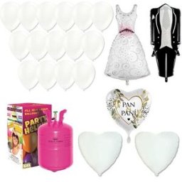 BALLONPUB Svatební helium sada - 400 L - Svatba