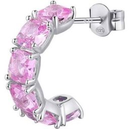 BROSWAY Single Fancy Vibrant Pink FVP10 1 ks (Ag 925/1000, 2,3 g)