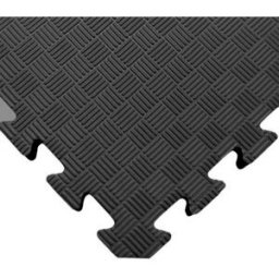 SEDCO Jednobarevná podložka fitness 100 × 100 × 1,3 cm černá
