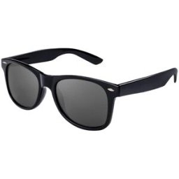 VeyRey Sluneční brýle Polarizační lesklé Nerd černé s černými skly