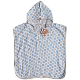 XKKO BMB Bambusové mušelínové pončo Cross Baby Blue Vel. 1 (1-2 roky)